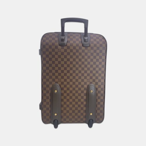 LOUIS VUITTON Pegase 55 Damier Ebene Suitcase Travel Bag Brown