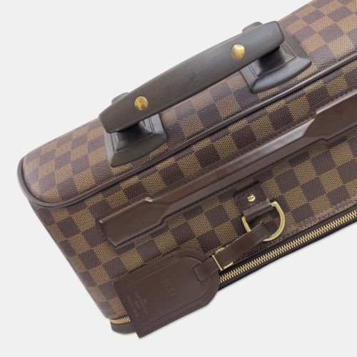 Antique Leather travel suitcase Louis Vuitton Monogram Pegase