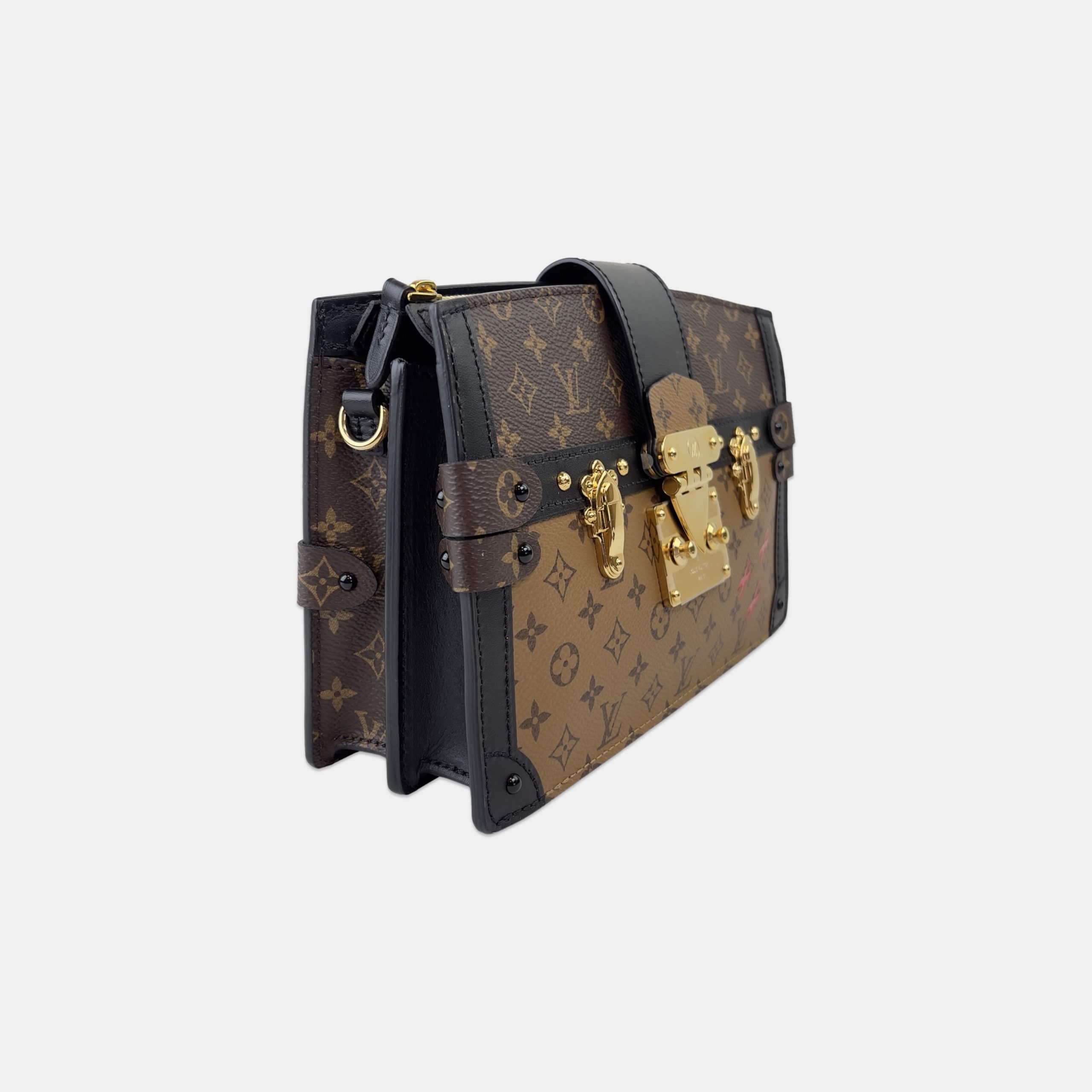 Louis Vuitton Monogram Reverse Canvas Trunk Clutch Bag - Yoogi's Closet