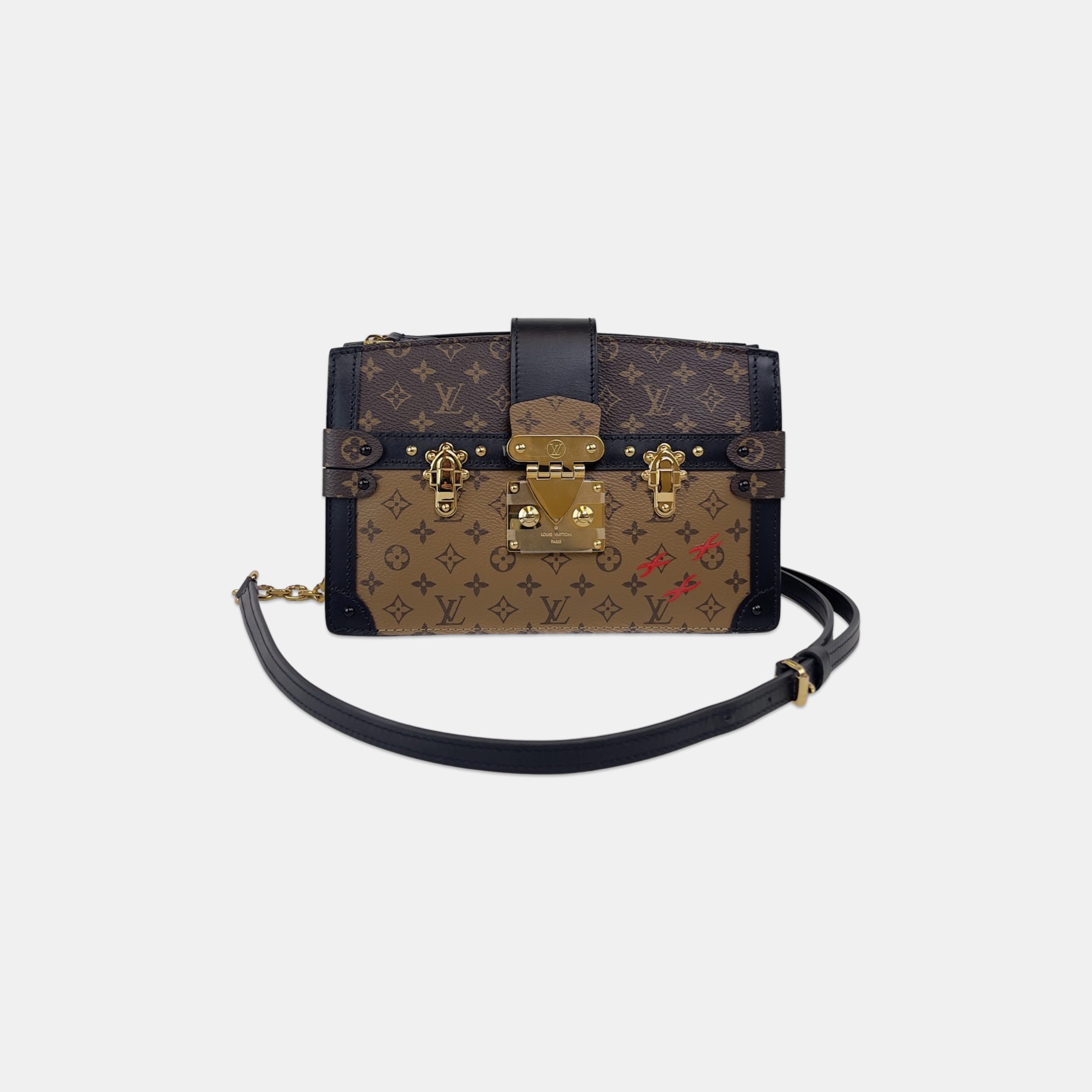 Louis Vuitton Trunk Clutch Monogram Reverse Bag, Luxury, Bags & Wallets on  Carousell