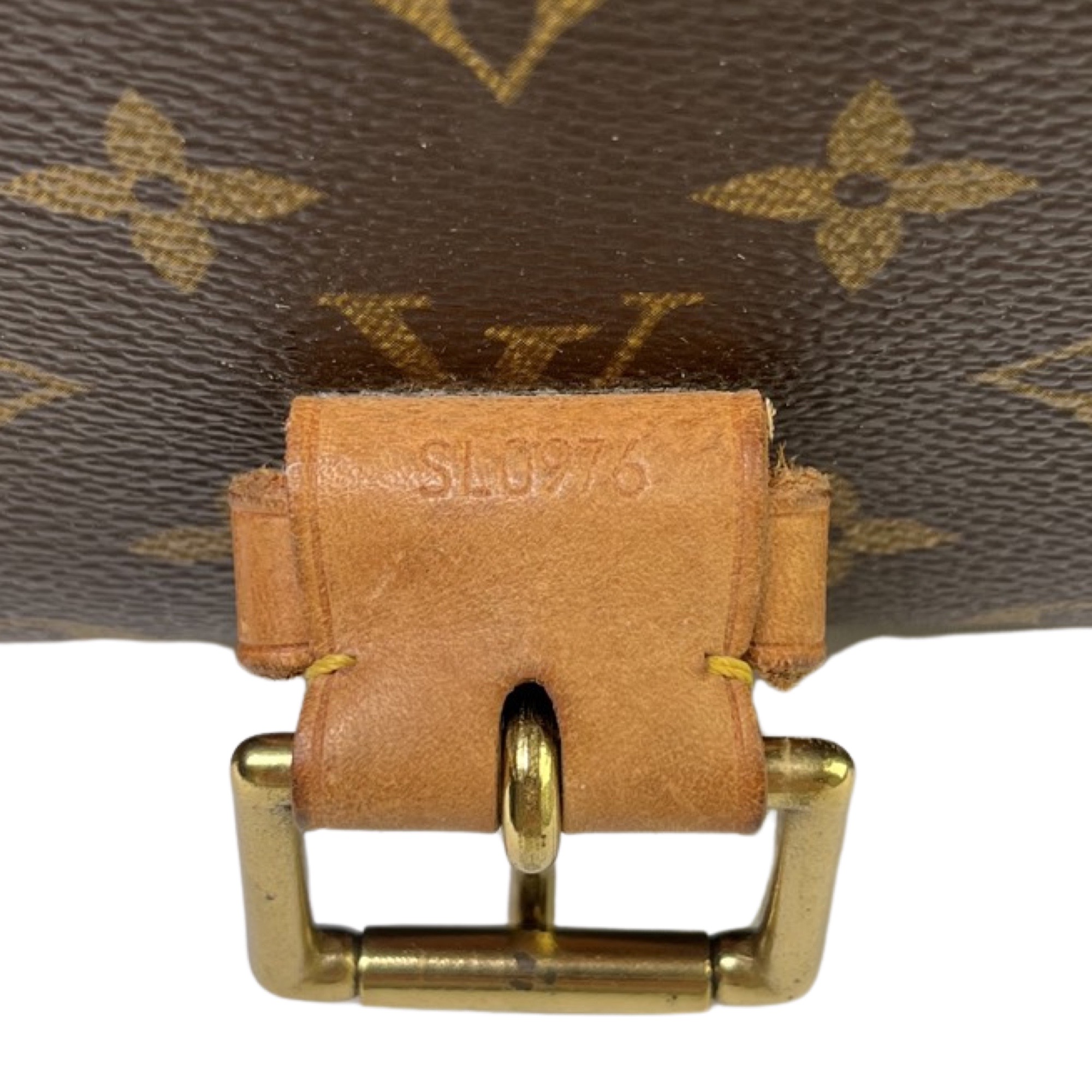 Authentic Louis Vuitton Monogram Canvas Small Beverly Clutch Pochette Bag